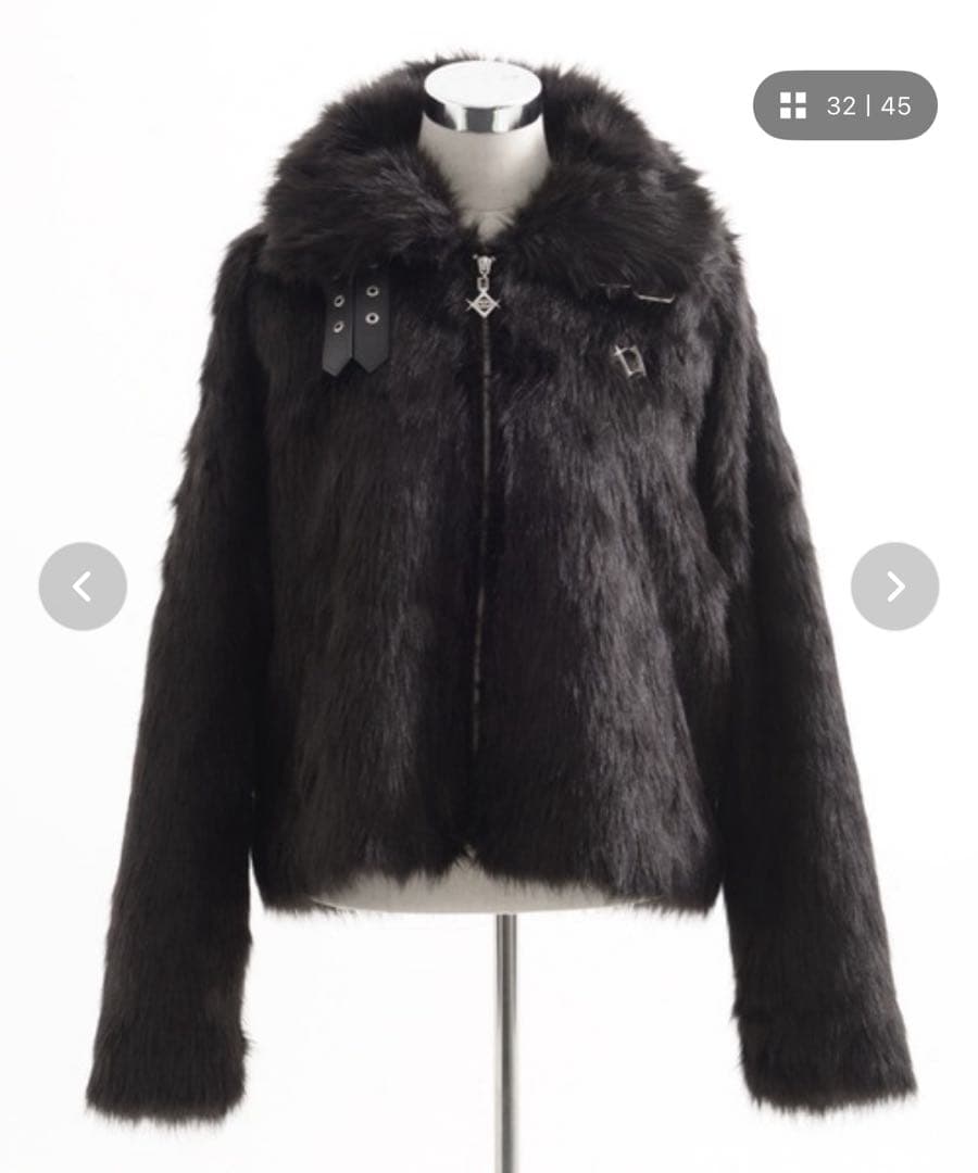 『REFLEM/レフレム』ベルト付きクロップファージャケット