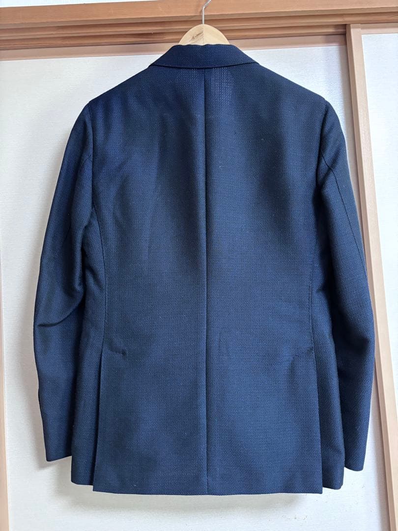 美品　LARDINI ラルディーニ　ジャケット　モヘアウール　ネイビー　44 S