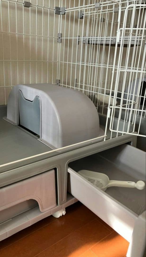 アイリスオーヤマ♡キャットケージ グレー2段♡