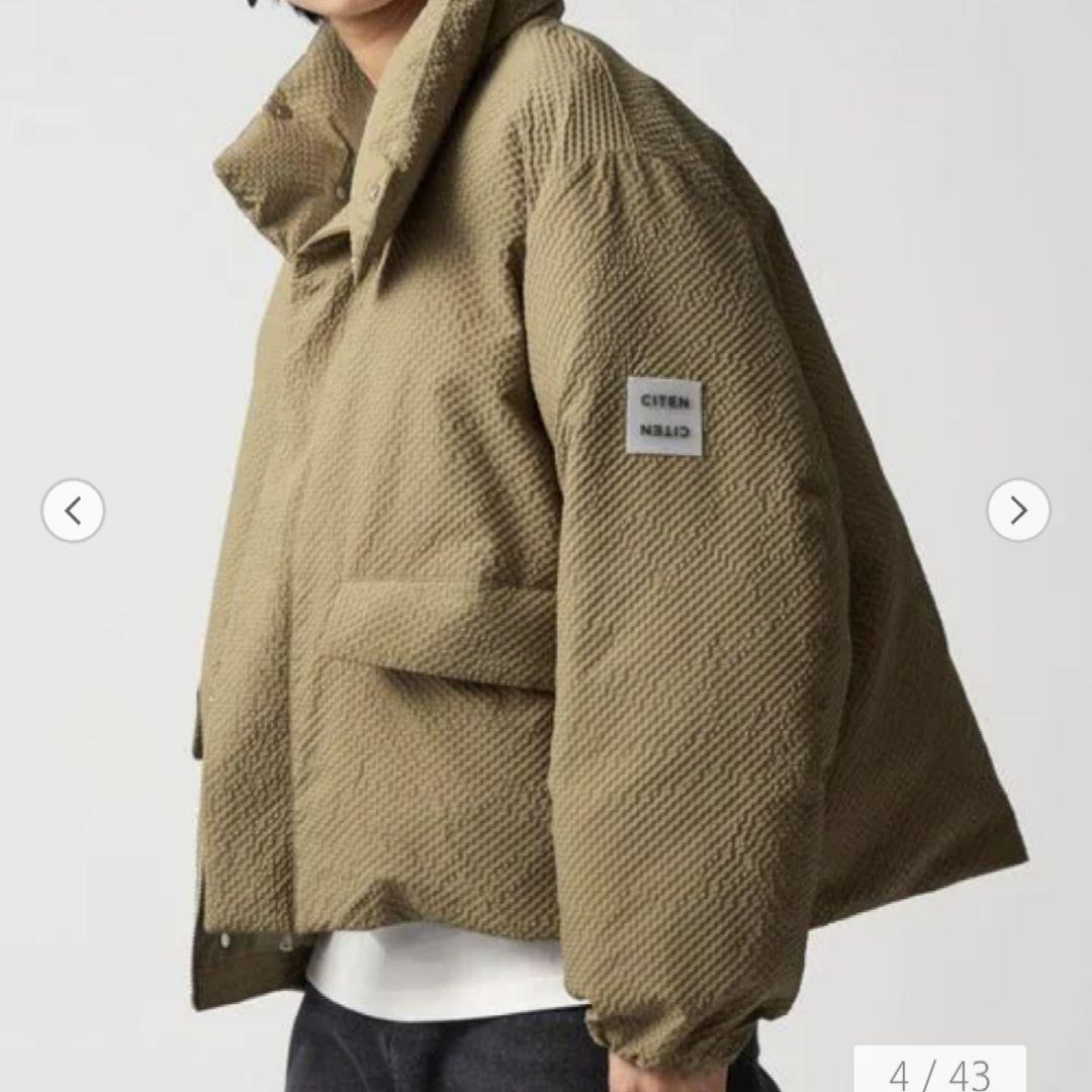 CITEN ミニチェックパデッドブルゾン 中綿ジャケット アウター