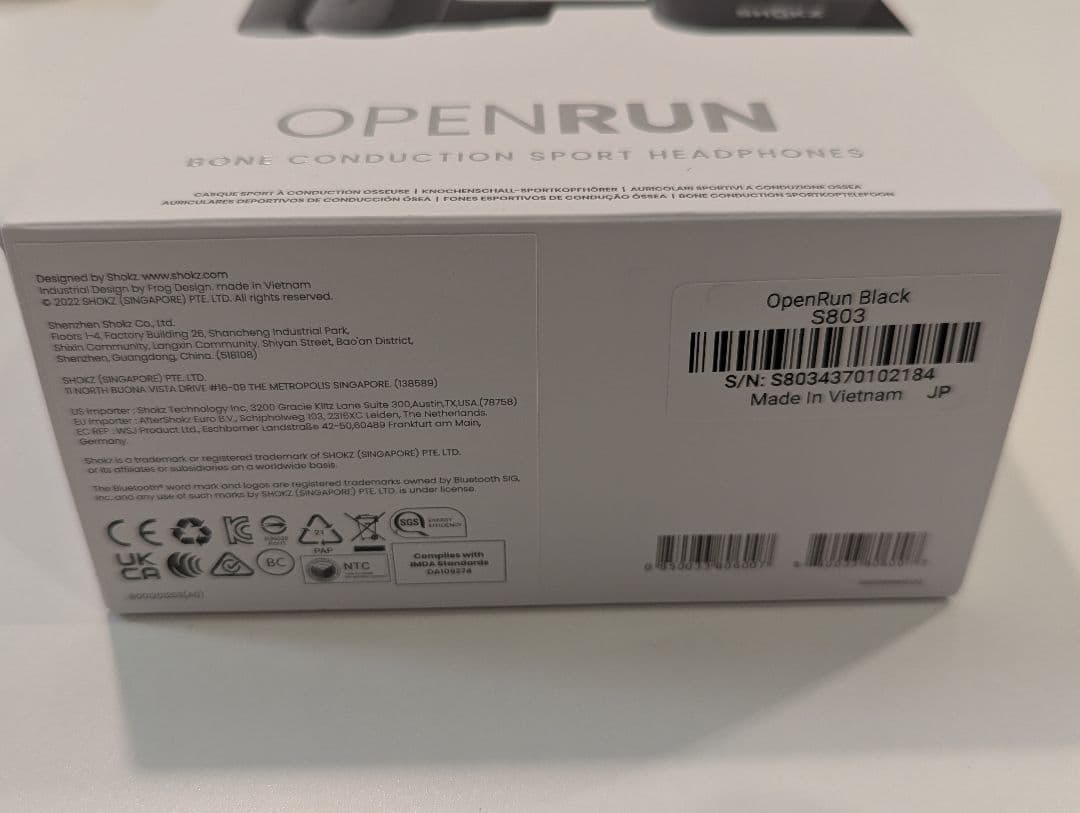 【美品】SHOKZ OPENRUN S803 ブラック