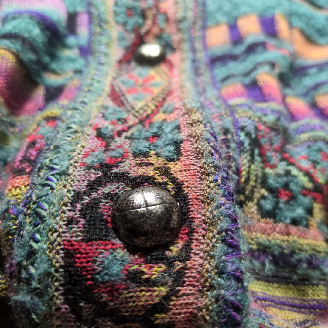 М.&KYOKO 佐藤繊維 ニットコート ロングカーディガン