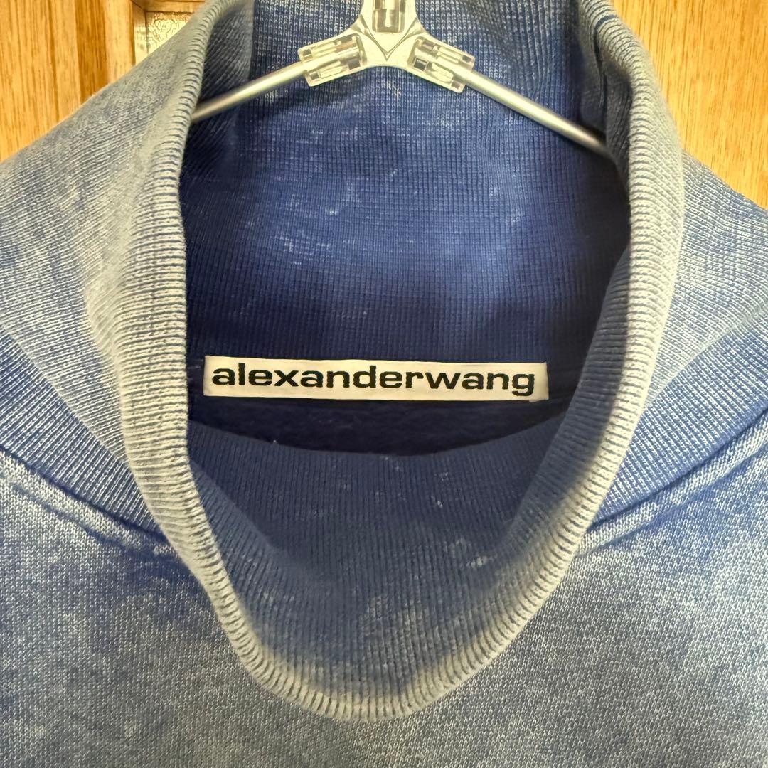 alexanderwang ハイネック スウェット ブルー