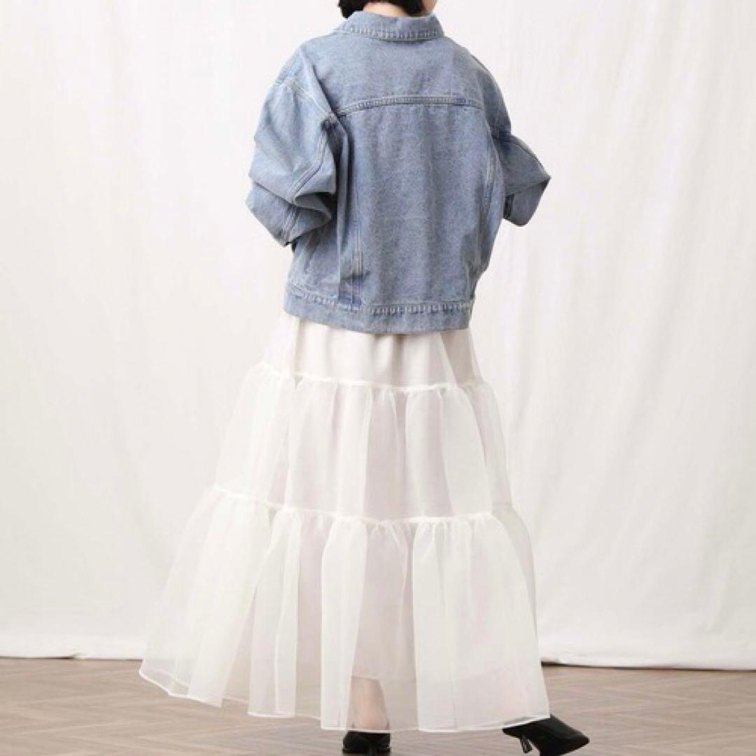 【美品】anana アナナ オーバーサイズデニムジャケット グレディブリリアン