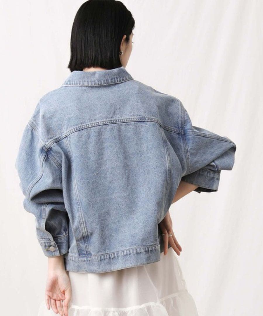 【美品】anana アナナ オーバーサイズデニムジャケット グレディブリリアン