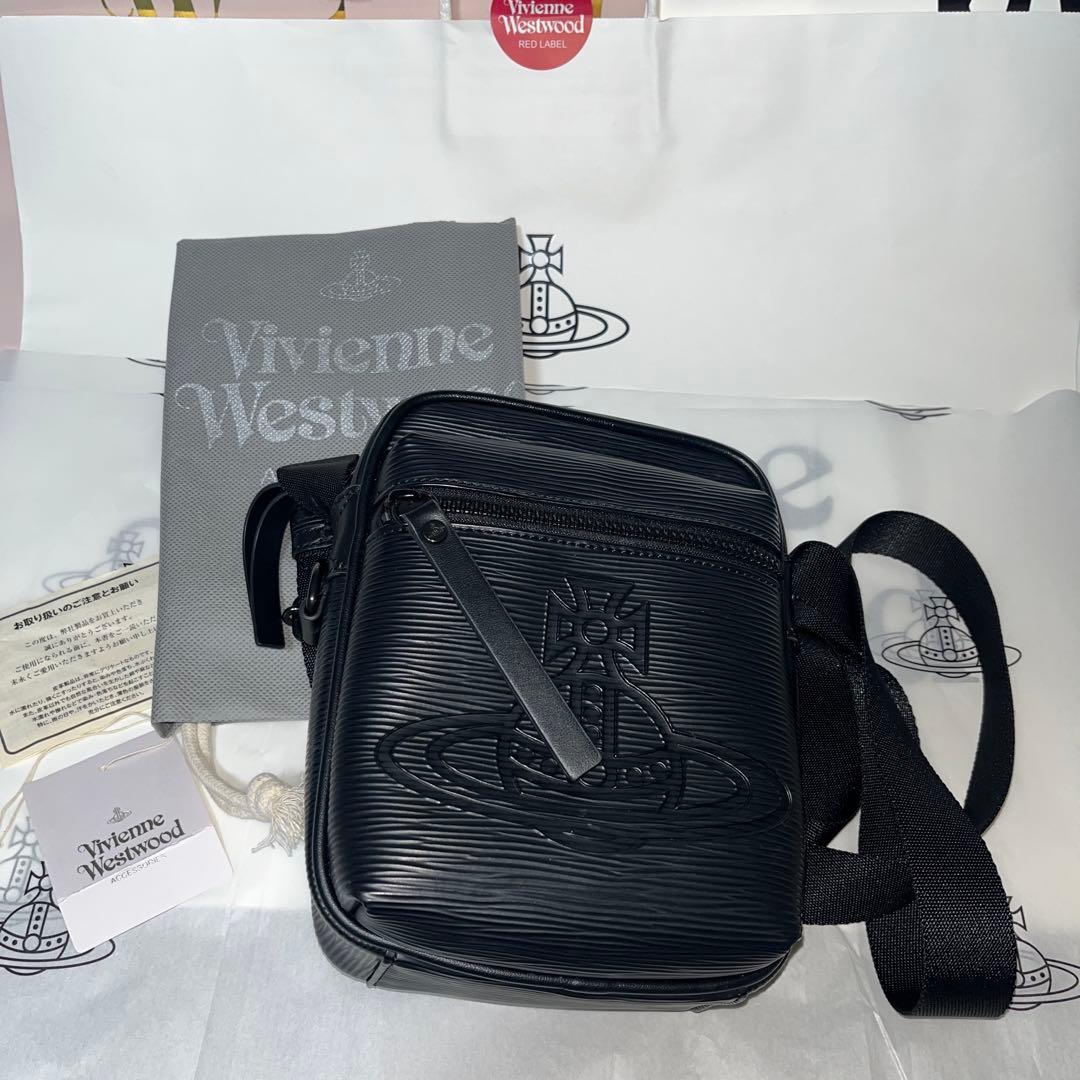 ユニセックスVivienne Westwood ブラックショルダーバッグ