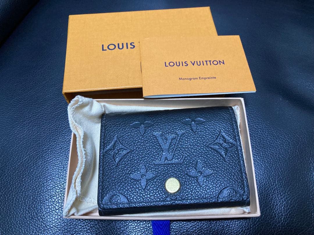 Louis Vuitton ブラック カードケース　アンプラント　名刺