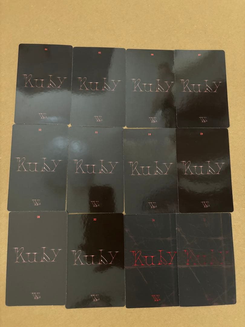 ruby ウジ　トレカ　12枚セット