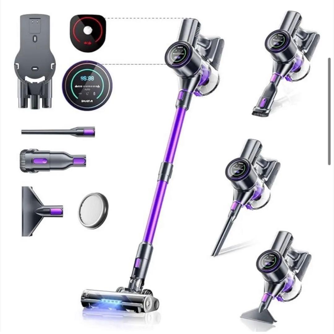 ★smarai★掃除機 コードレス パープル