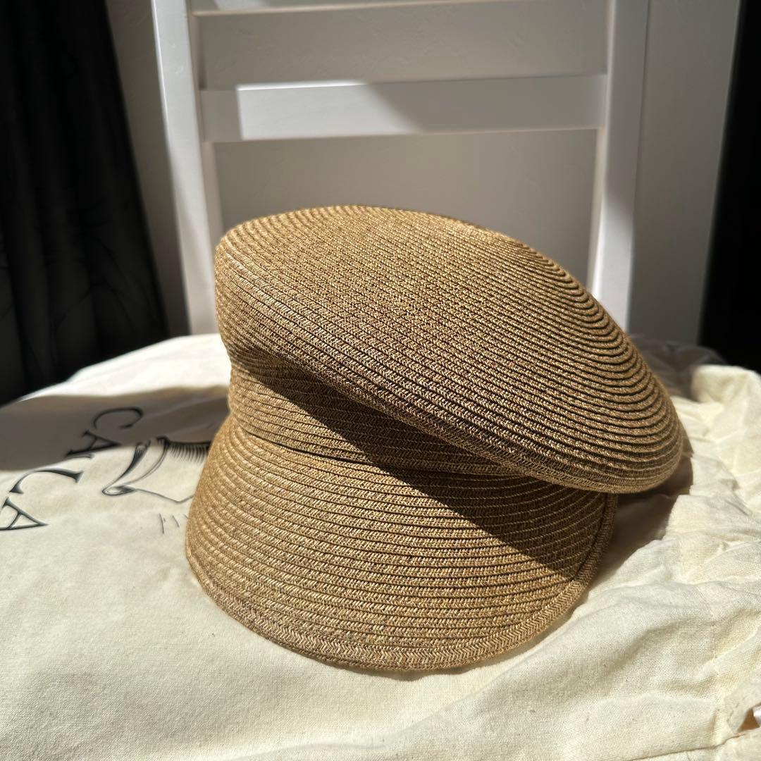 CA4LAカシラキャスケットMAY PB麦わら帽子　春夏