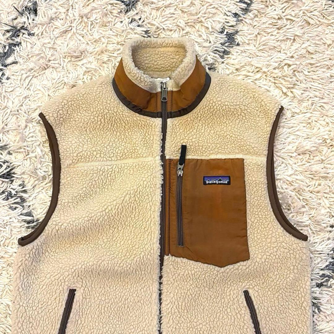 【00s】希少カラー　patagonia レトロX ベスト ベージュ　ブラウン