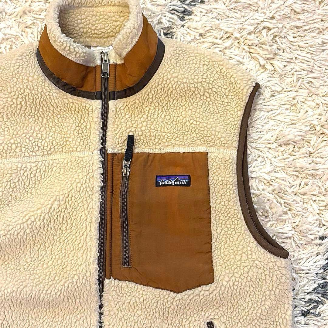 【00s】希少カラー　patagonia レトロX ベスト ベージュ　ブラウン