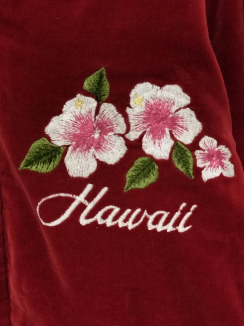 ヒステリックグラマー ベロア リバーシブルスカジャン リネン混 日本製 刺繍 M