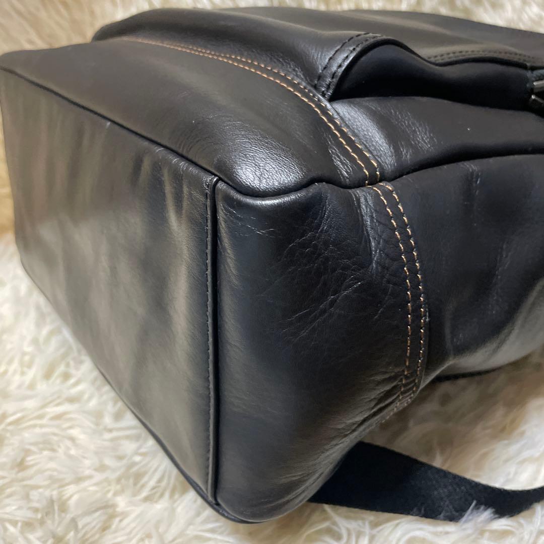 美品 コーチ グラハム リュック 2層式 ビジネス レザー