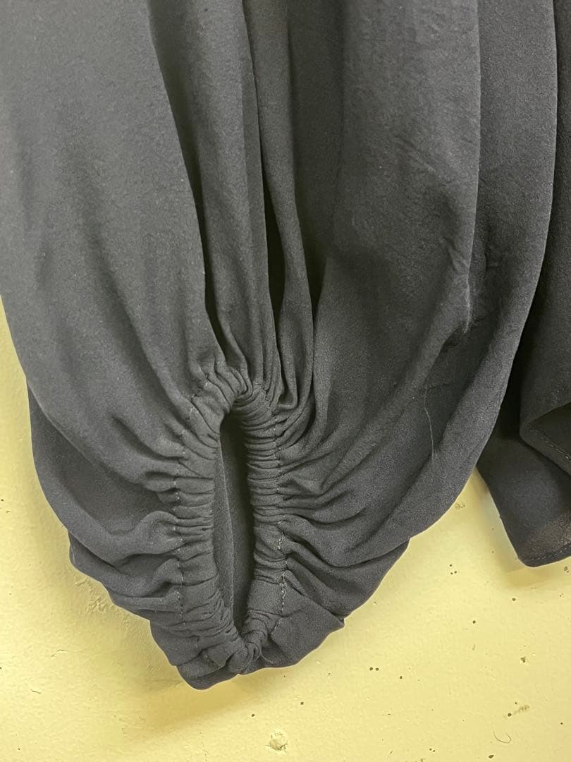 MUSE deuxieme classe シルク ブラウス ネイビー