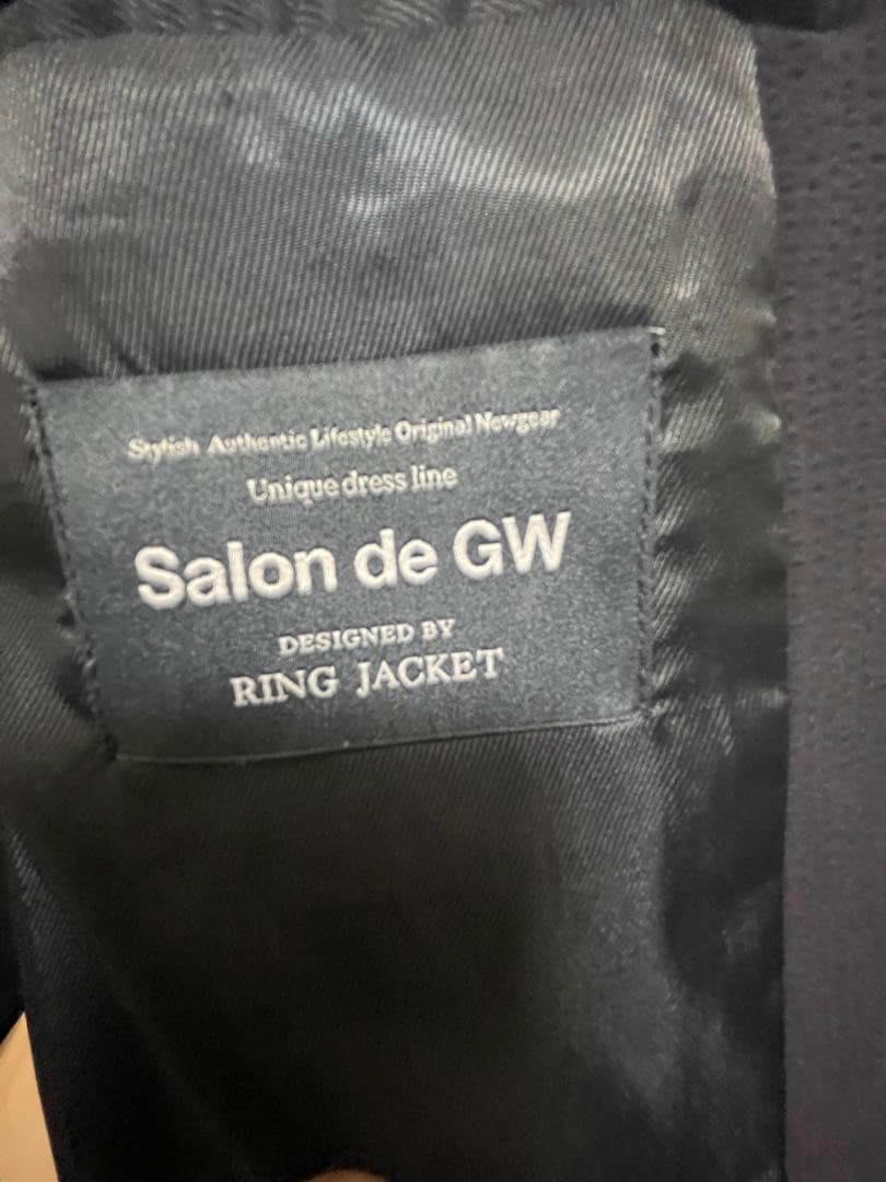 サロンドグローバルワーク　リングジャケット　シアサッカー　セットアップ