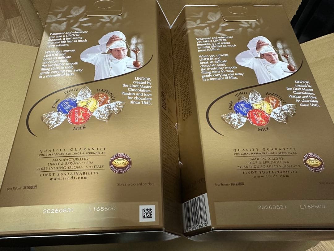 リンツ リンドール アソート チョコレート 600グラム　✖️6