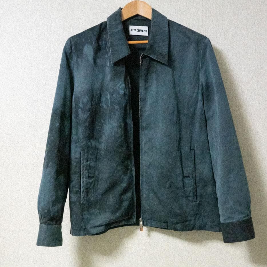 ジャケット・アウター PIGMENT DYED CO/LI TWILL ZIPUP JACKET