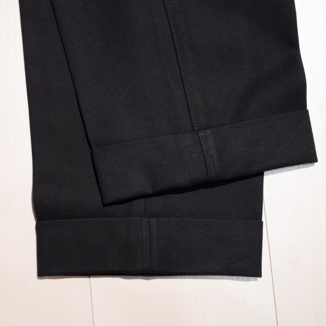 AMI PARIS アミパリス ブラック テーパードスラックス 44