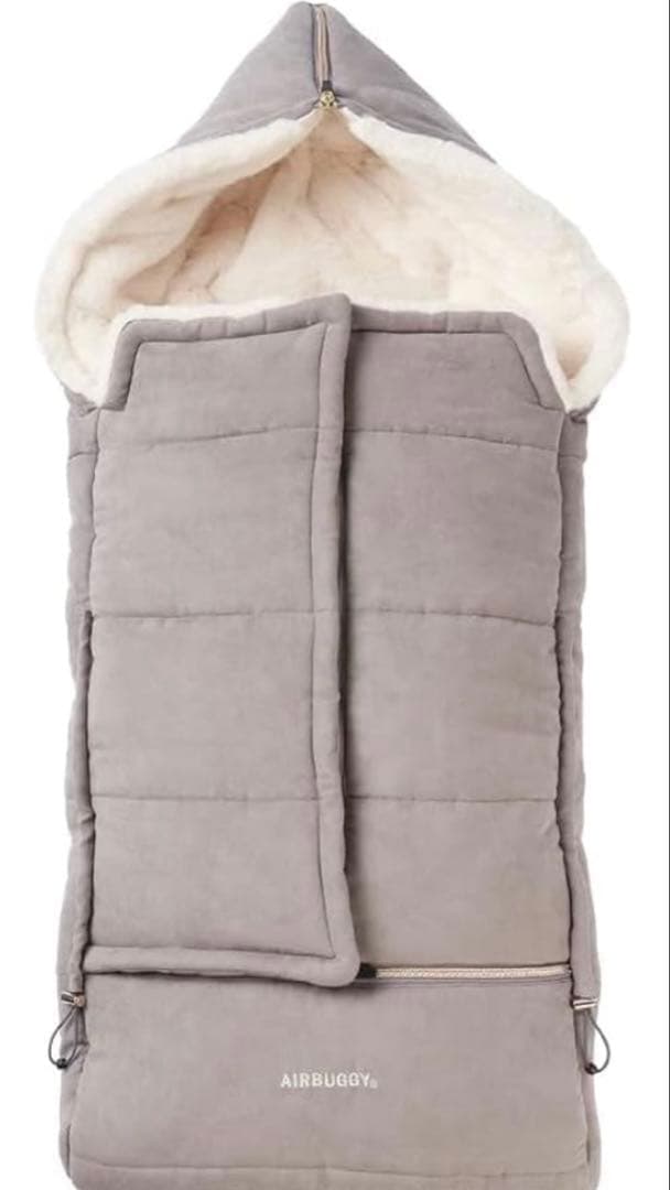 AIRBUGGY フットマフ【トップライン　グレー】