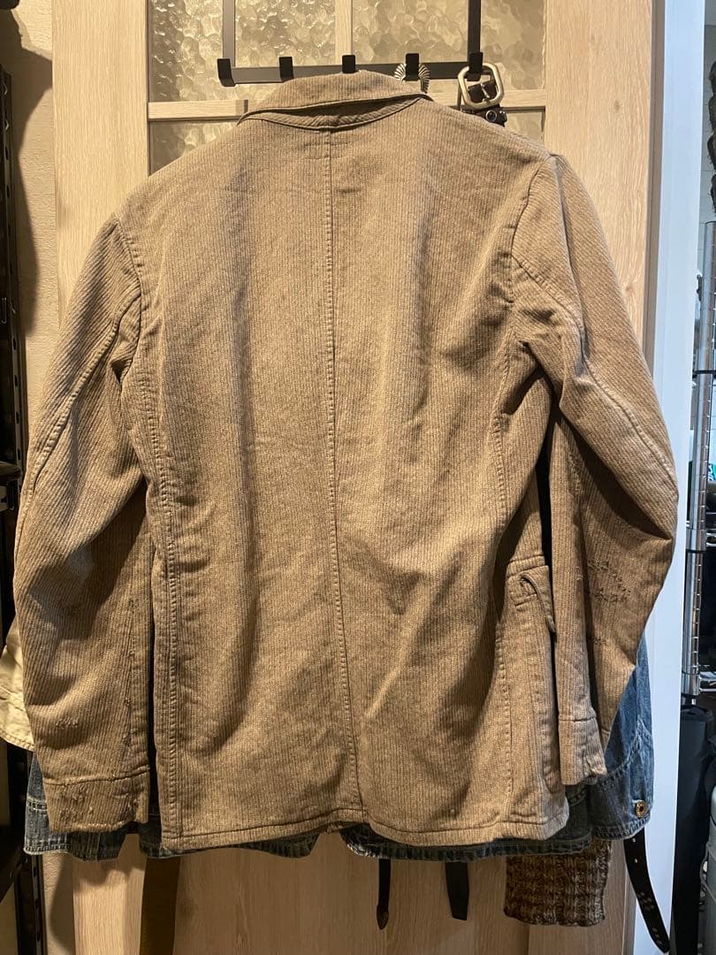 タグ付け　ラルフローレンRRLダメージ加工 ジャケット Sサイズ