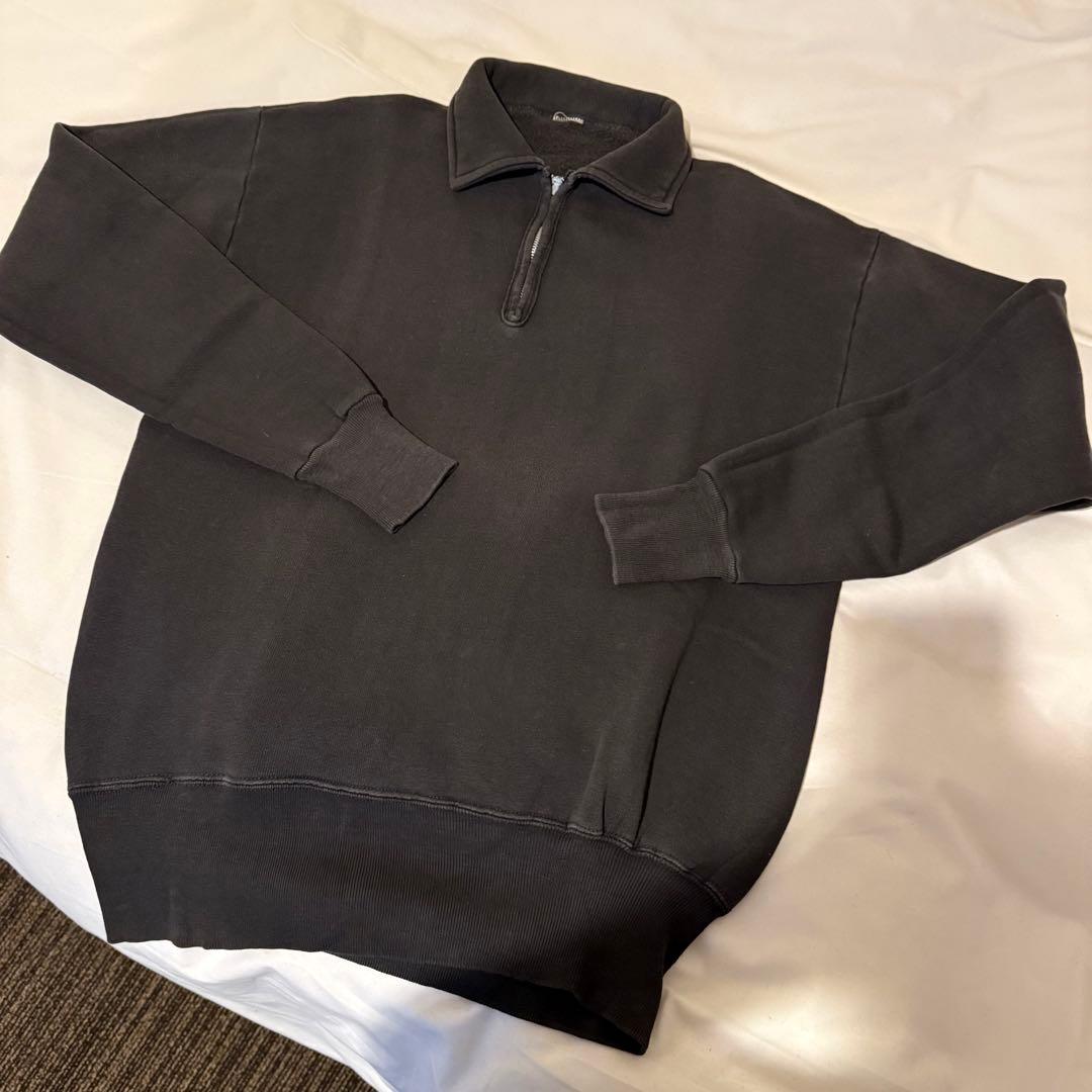 50s 60s ヴィンテージスウェット ハーフジップ スウェット 黒 レア