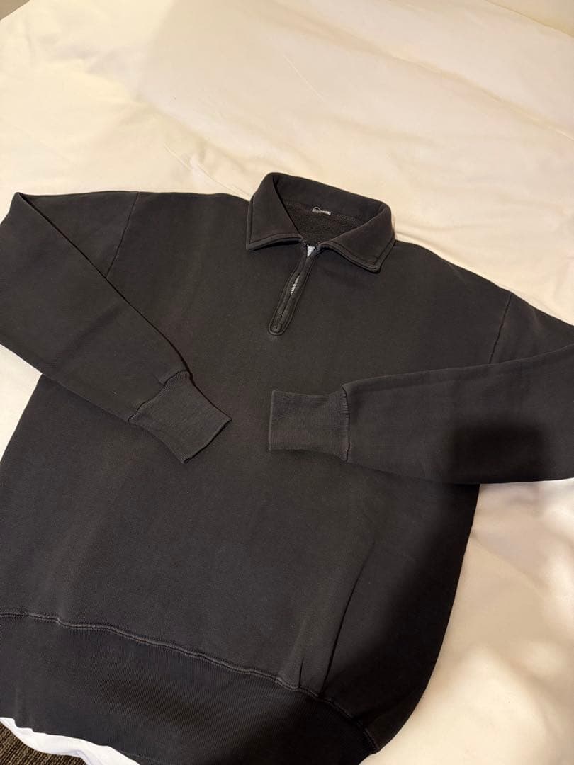 50s 60s ヴィンテージスウェット ハーフジップ スウェット 黒 レア