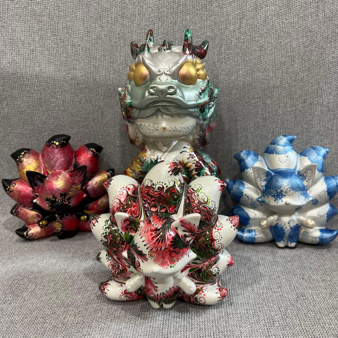 ちろる 流体アート置物 4体セット