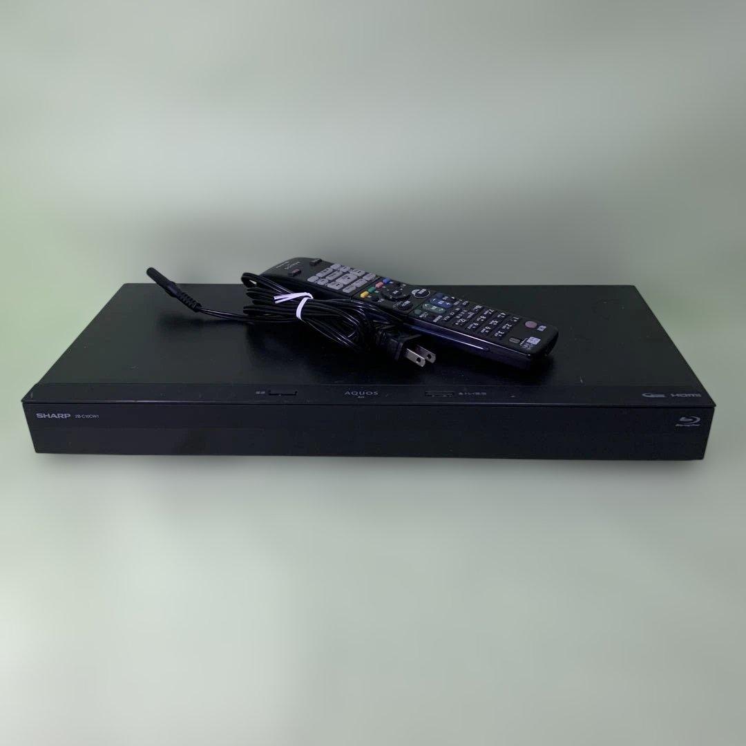 AQUOS 2番組録画ブルーレイレコーダー 2B-C10CW1 リモコン付き