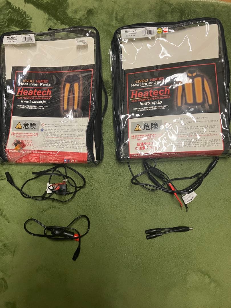 ヒーテック　電熱ジャケット　電熱パンツ　7.0A 上下セット　ヒートマスター