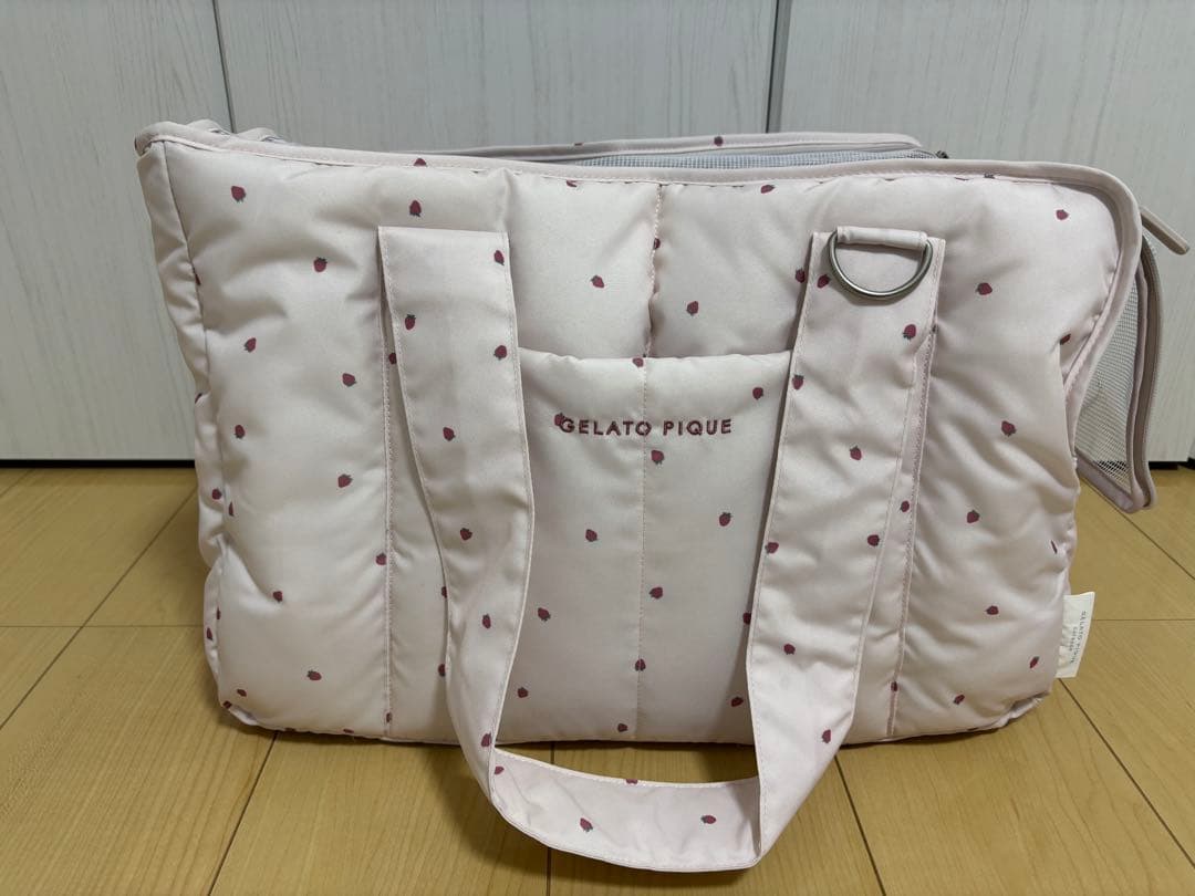 GELATO PIQUE いちご　ドット柄キャリーバッグ