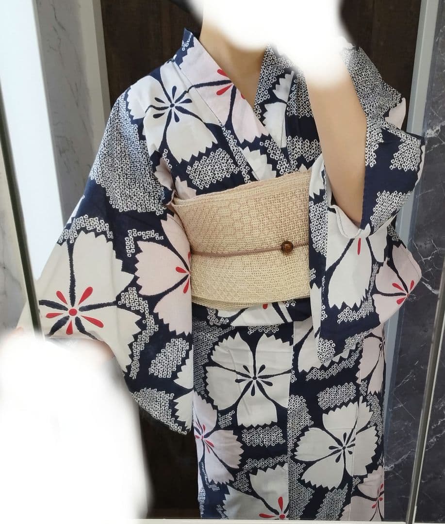 浴衣 なでしこ 絞り