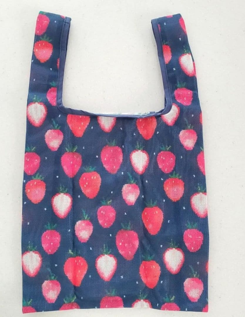 未使用フェイラー　メッシュ　トートバッグ　ストロベリードット　いちご　完売品