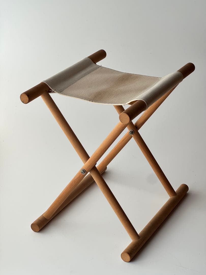 帆布座面 折りたたみ椅子 フォールディングチェア 古道具 アンティーク スツール