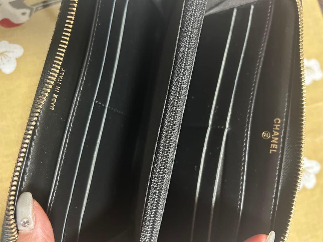 グレーマール　シャネル　ドーヴィルの長財布です^_^