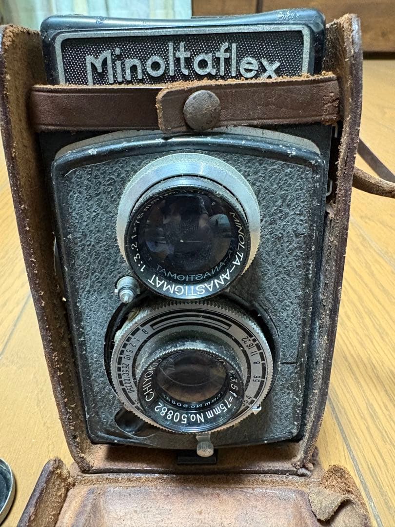 Minoltaflex フィルムカメラ レザーケース付き