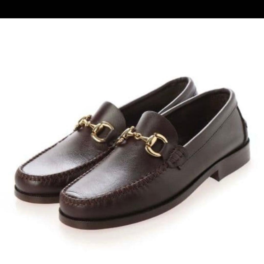 新品同様　前足裏張済 アルテサノス ビットローファー 38 ブラウン 24.5