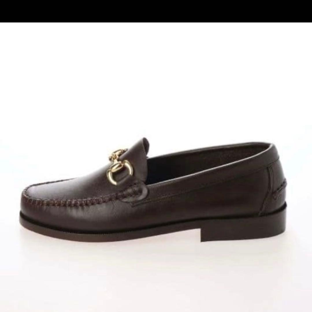 新品同様　前足裏張済 アルテサノス ビットローファー 38 ブラウン 24.5