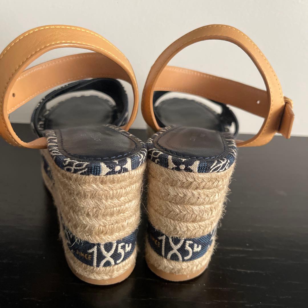 Louis Vuitton エスパドリーユサンダル ネイビー