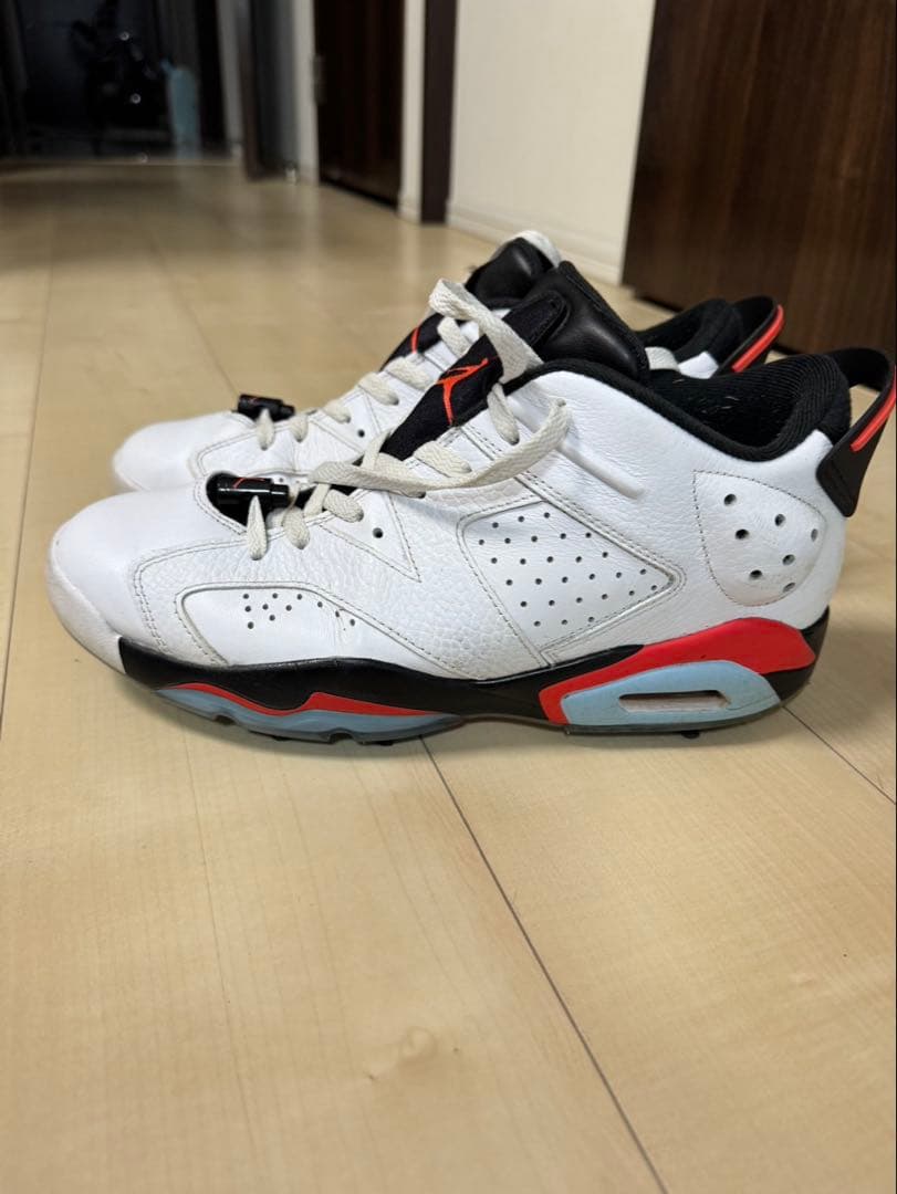シューズ(男性用) NIKE JORDAN RETRO 6 GOLF White Infrared