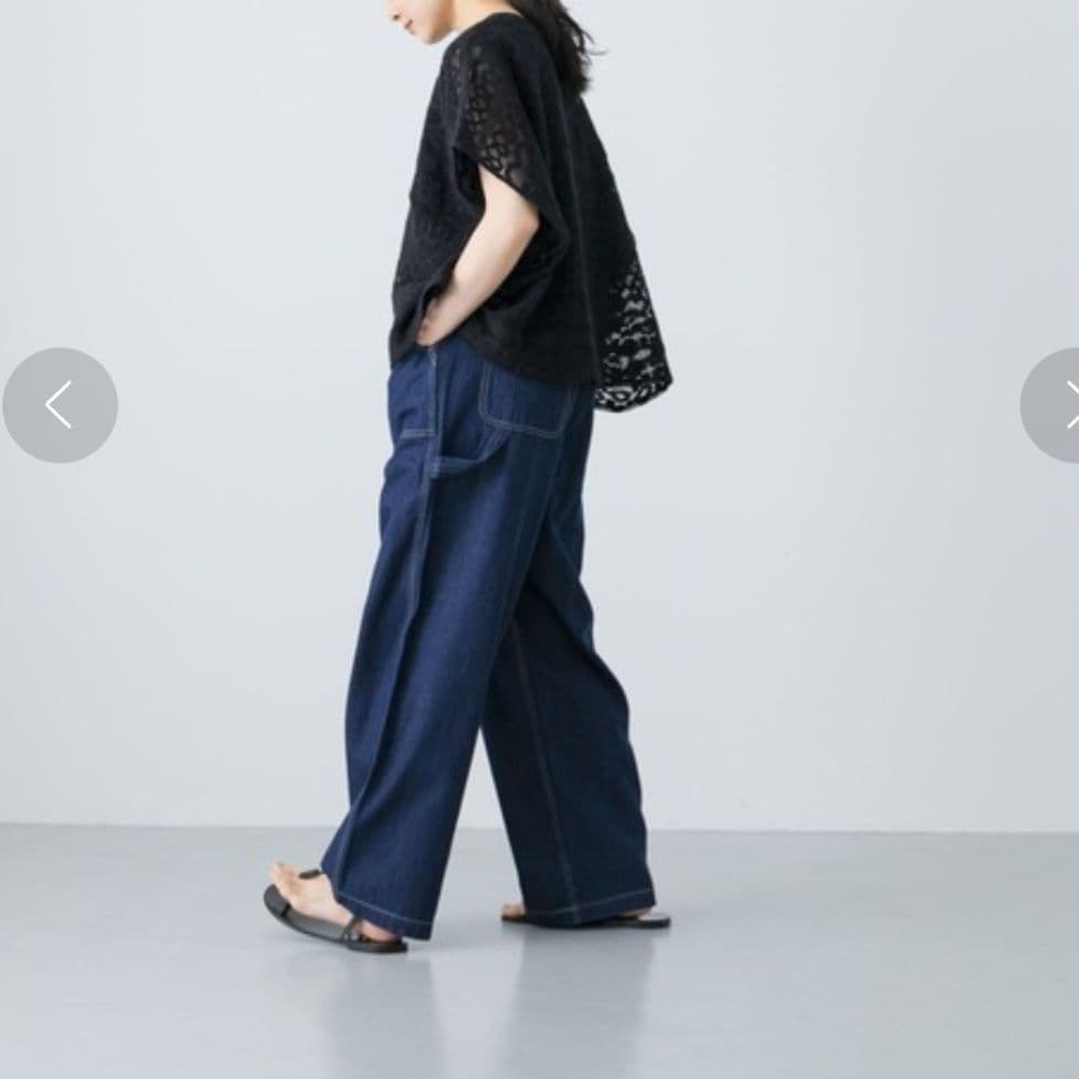 かぐれ/コットンリネンデニムペインターパンツ