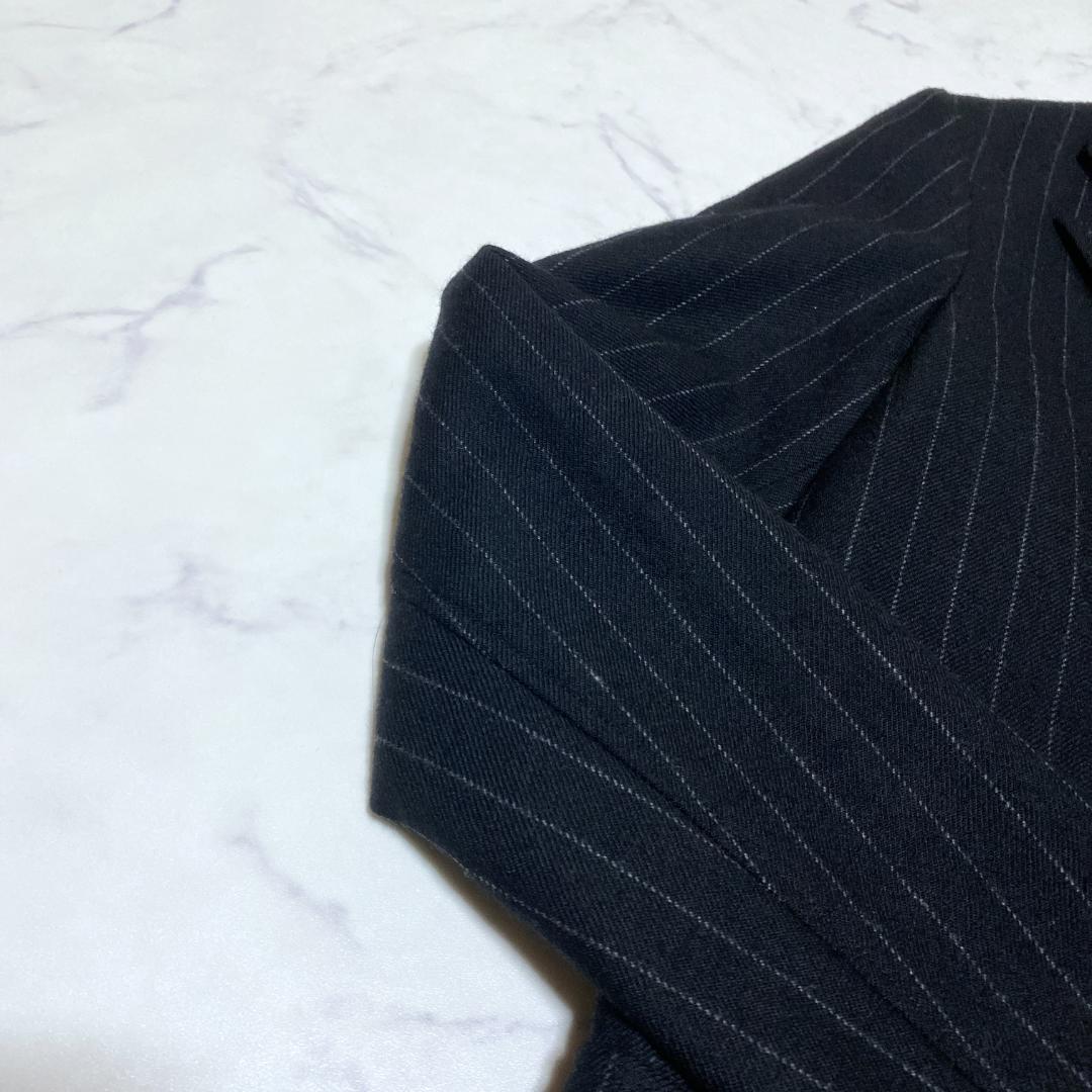 MADISONBLUE サイズ2 テーラード 金ボタン ストライプ ワッペン