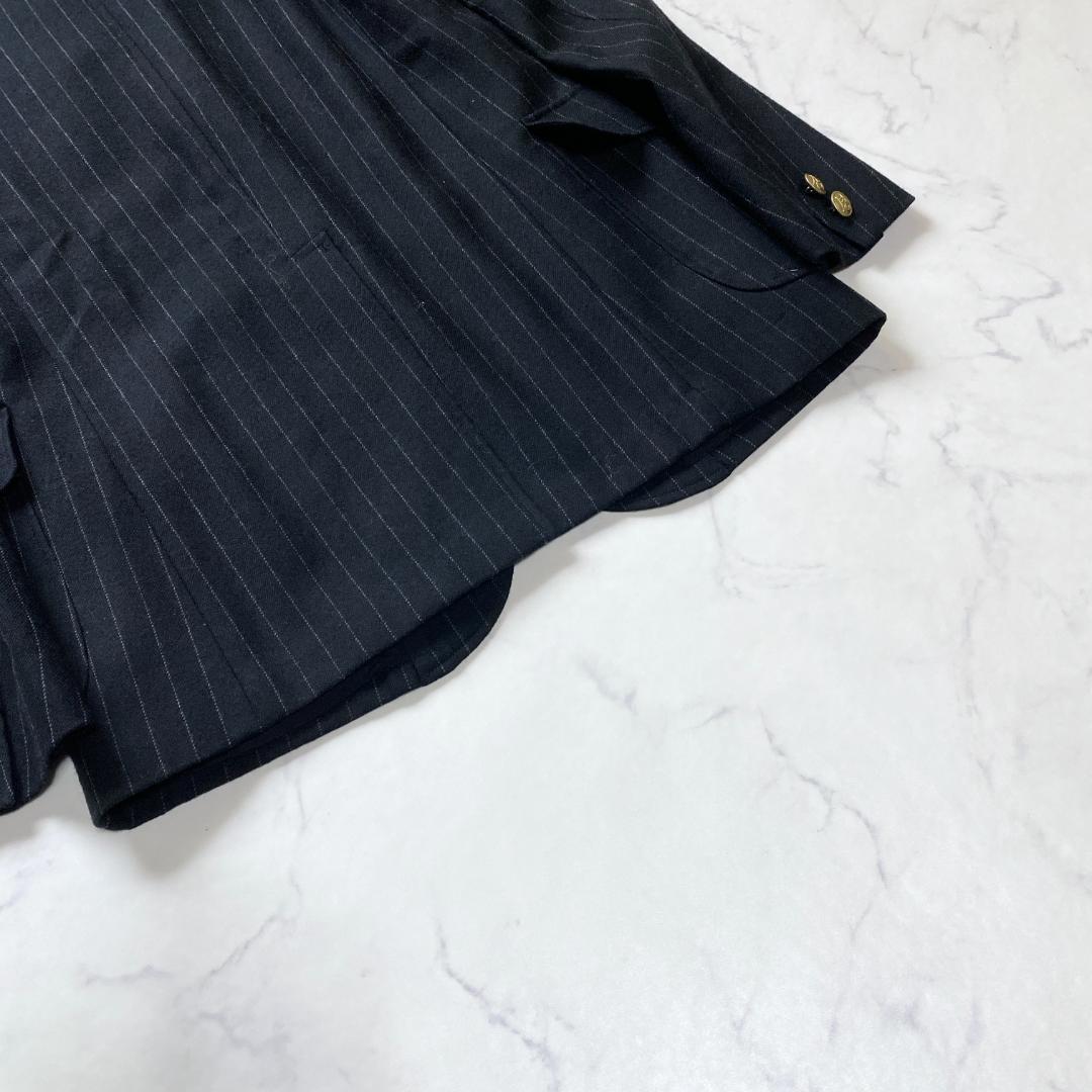 MADISONBLUE サイズ2 テーラード 金ボタン ストライプ ワッペン