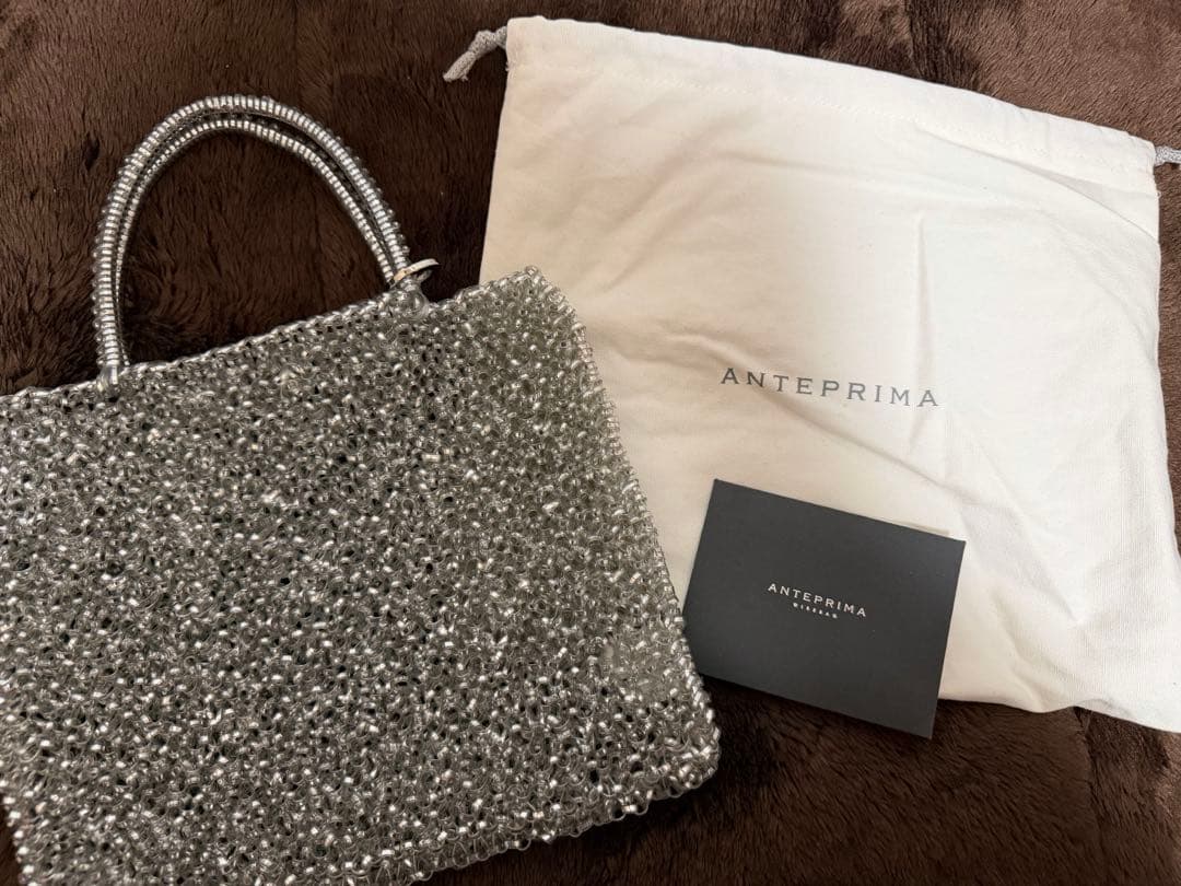 美品ANTEPRIMAスタンダード/スクエアミディアム(Dリング付き)/シルバー