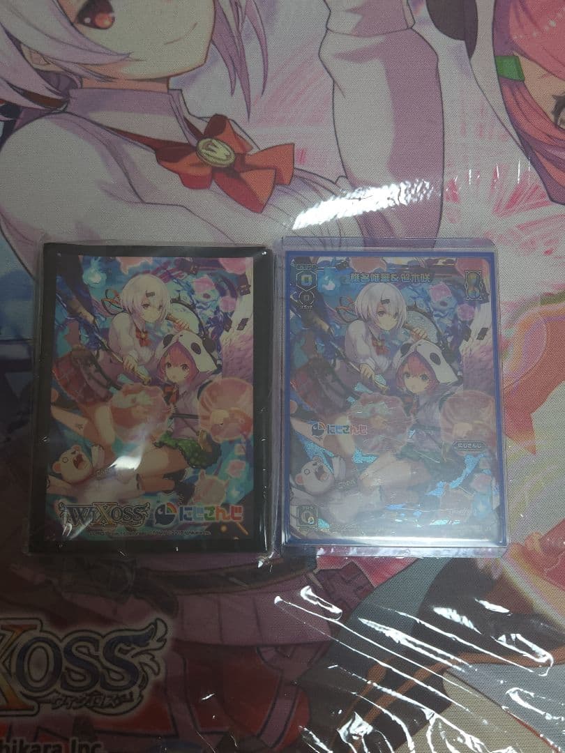 WIXOSS椎名唯華&笹木咲メンダコギロチンプレイマット+スリーブ+PR　セット