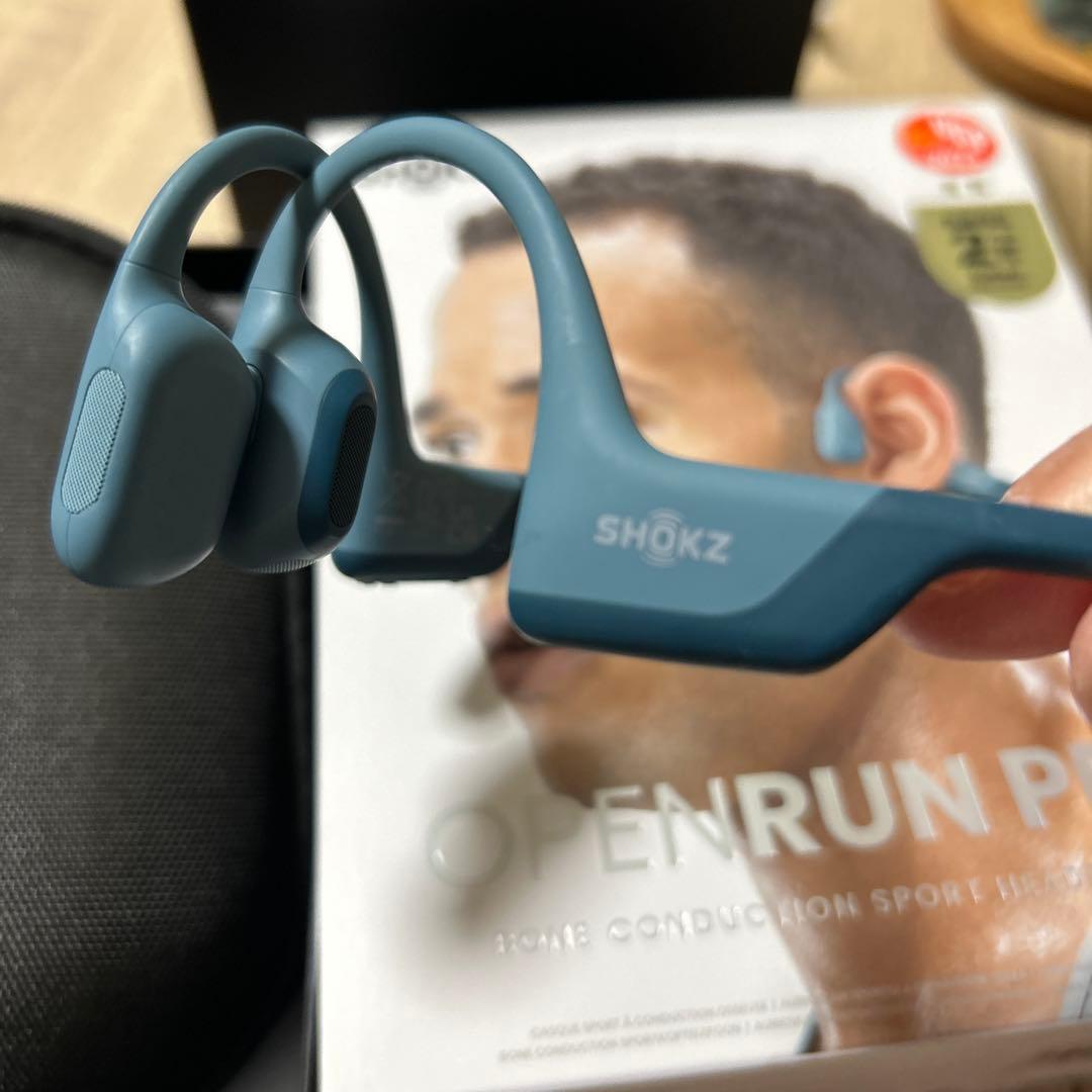 SHOKZ OPENRUN PRO 骨伝導イヤホンブルー