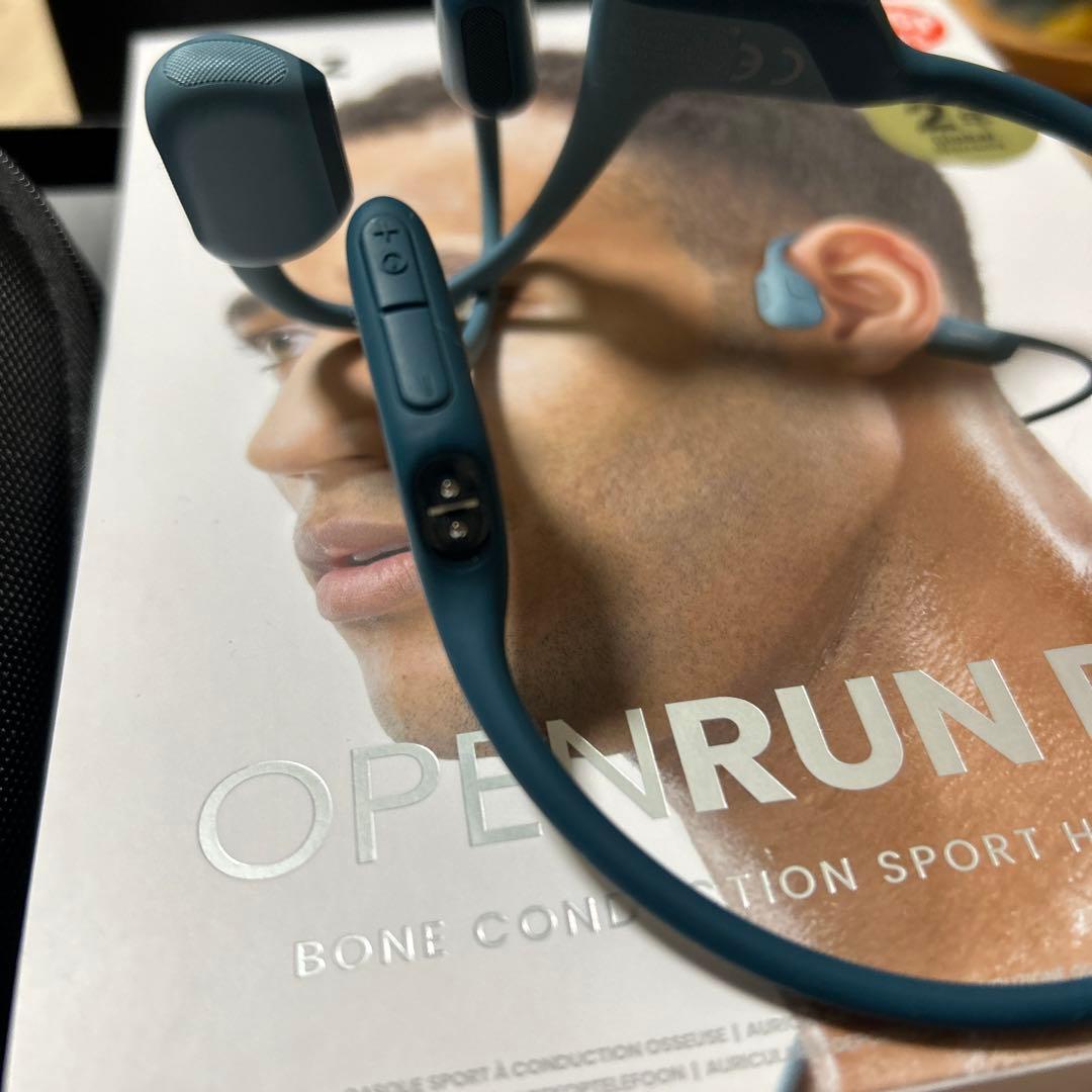 SHOKZ OPENRUN PRO 骨伝導イヤホンブルー