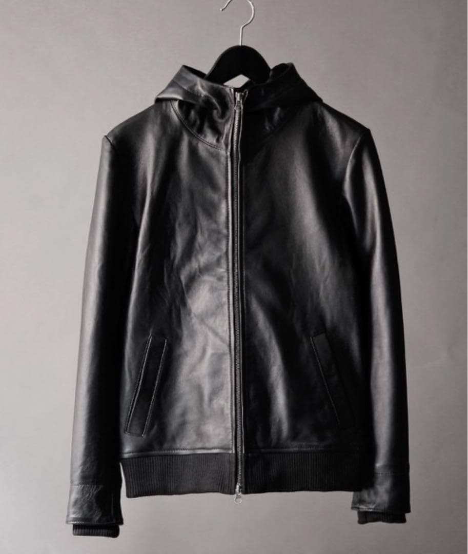 DETAILS　レザーフードジャケット