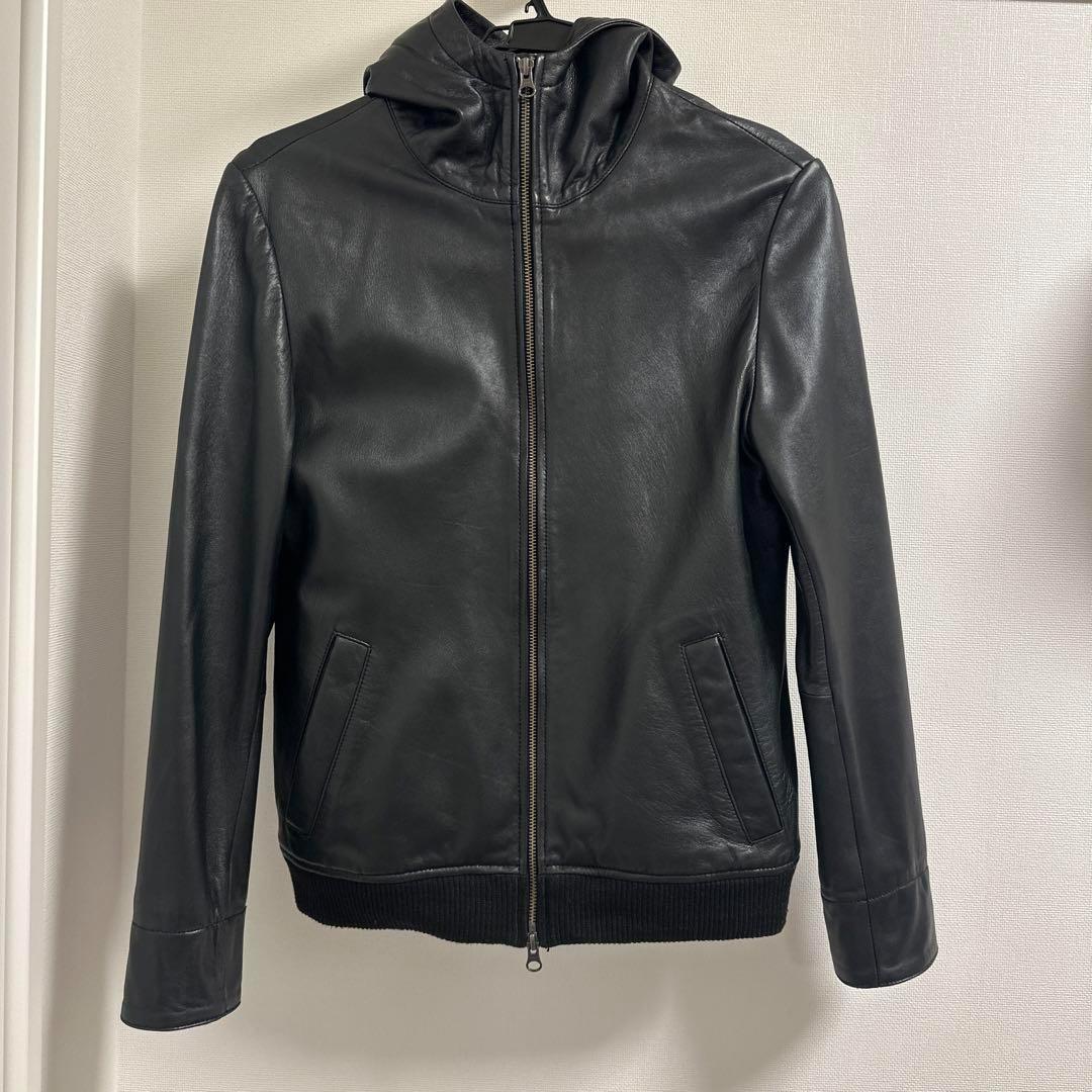 DETAILS　レザーフードジャケット