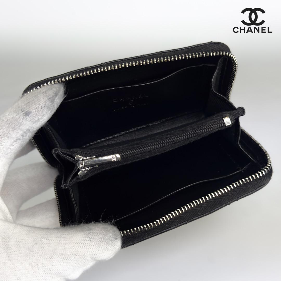 美品　新型タイプ　シャネル　スター　ラムスキン　ケース　小銭入れ　財布